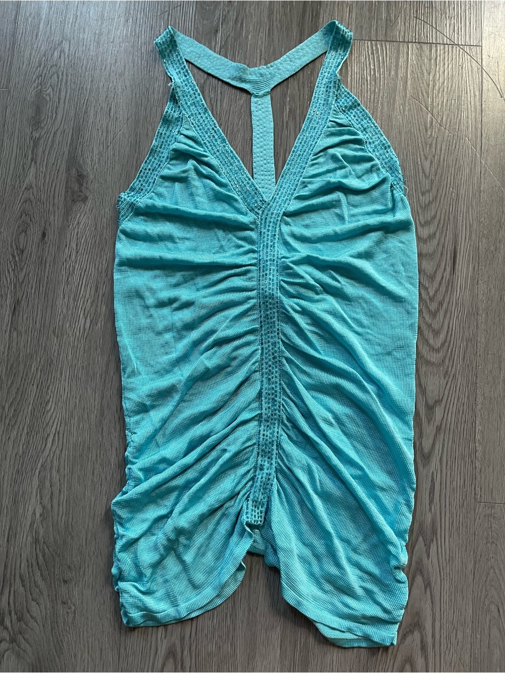 Y2K VTG teal BEBE Beaded top mermaid Fairycore